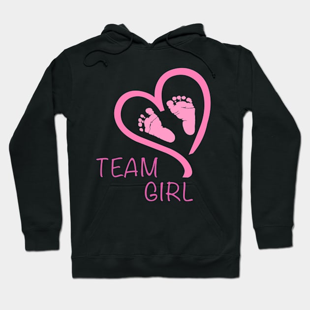 Team Boy Gender Pink Reveal Baby Shower Shirt Hoodie by Saymen Design